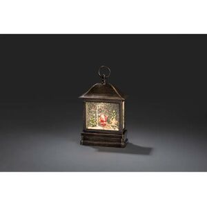 Konstsmide Snow Santa Scene Lantern 25.0 H x 17.5 W x 8.5 D cm