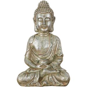 BISCOTTINI Antiqued gold finish resin made Buddha statue W43xDP36xH70 cm sized