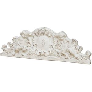 BISCOTTINI Antiqued white finishing wooden decorative lintel