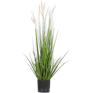 BELIANI Modern Artificial Potted Plant Indoor Plastic Grass Decoration Black Reed Plant