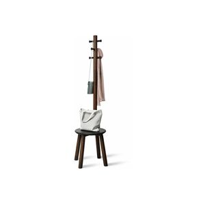 A Place For Everything - Coat Stand and Stool - Pillar - Black & Walnut