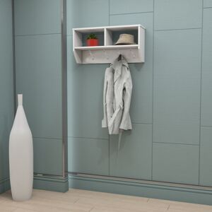 SSB FURNITURE HOPE-W Wall Mounted Coat Stand with shelves.