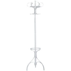 White Finish Floor Standing Coat Stand - Premier Housewares