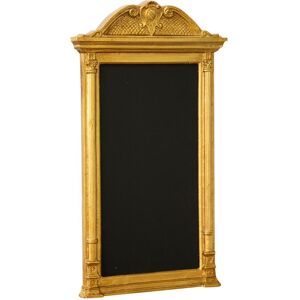 BISCOTTINI Blackboard with gold wooden frame Easel Wall-mounted blackboard writable with chalk Erasable reminder board Bar Restaurants menu