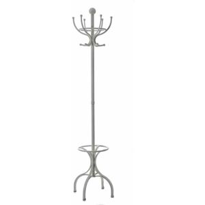 HILL INTERIORS Hat and Coat Stand - Metal - L45 x W45 x H188 cm - White