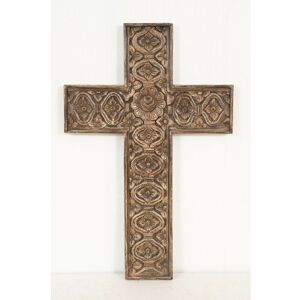 BISCOTTINI Wooden cross, Wall decoration with relief finish