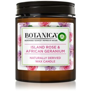 Air Wick Botanica Island Rose & African Geranium scented candle with rose fragrance 205 g