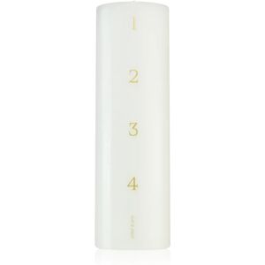 ester & erik advent pure white decorative candle 6x20 cm