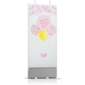 Flatyz Greetings Hello Baby Girl decorative candle 6x15 cm