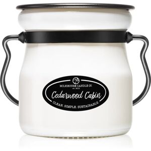 Milkhouse Candle Co. Creamery Cedarwood Cabin scented candle Cream Jar 142 g