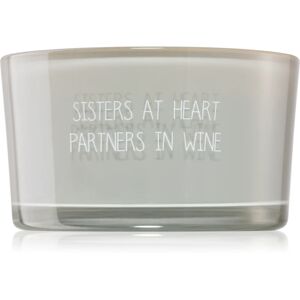 My Flame Candle With Crystal Sisters At Heart, Partners In Wine scented candle 11x6 cm