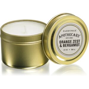 Paddywax Apothecary Orange Zest & Bergamot scented candle in a tin 56 g