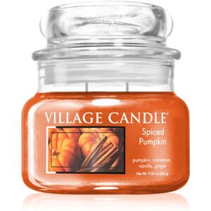 Village Candle Spiced Pumpkin scented candle (Glass Lid) 262 g