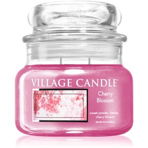 Village Candle Cherry Blossom scented candle (Glass Lid) 262 g
