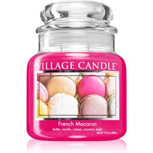 Village Candle French Macaroon scented candle (Glass Lid) 389 g