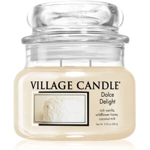 Village Candle Dolce Delight scented candle (Glass Lid) 262 g