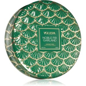 VOLUSPA Japonica Holiday Noble Fir Garland scented candle in a tin 340 g