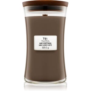 Woodwick Sand & Driftwood scented candle with wooden wick 609.5 g