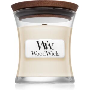 Woodwick White Tea & Jasmine scented candle with wooden wick 85 g