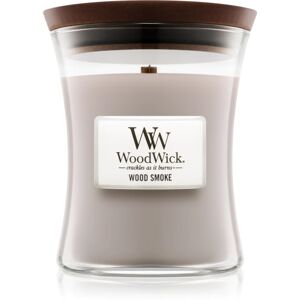 Woodwick Wood Smoke scented candle with wooden wick 275 g
