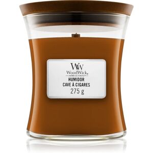 Woodwick Humidor scented candle with wooden wick 275 g