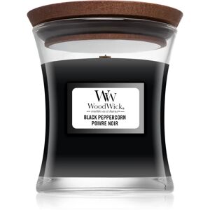 Woodwick Black Peppercorn scented candle with wooden wick 85 g