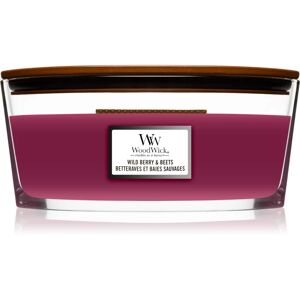 Woodwick Wild Berry & Beets scented candle with wooden wick (hearthwick) 453,6 g