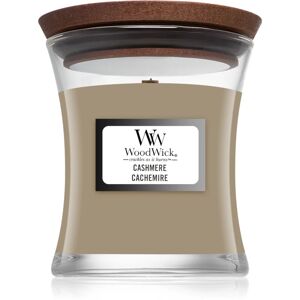 Woodwick Cashmere scented candle with wooden wick 85 g