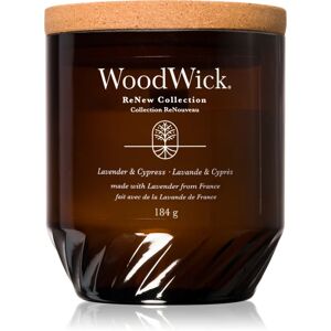 Woodwick Lavender & Cypress scented candle 184 g