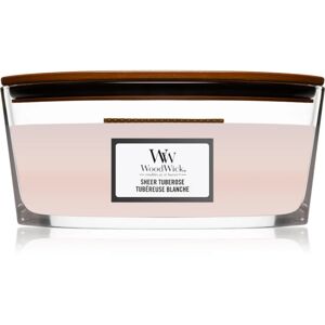 Woodwick Sheer Tuberose scented candle with wooden wick (hearthwick) 453,6 g