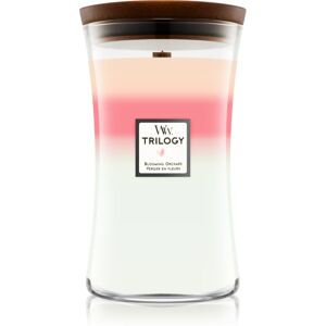 Woodwick Trilogy Blooming Orchard scented candle 609,5 g