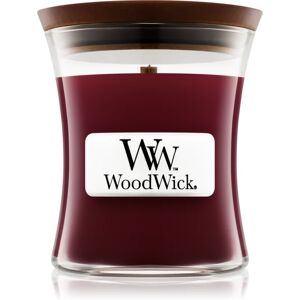 Woodwick Black Cherry scented candle with wooden wick 85 g