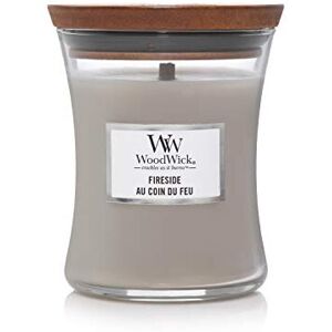 Woodwick Medium Hourglass Scented Candle   Fireside   with Crackling Wick   Burn