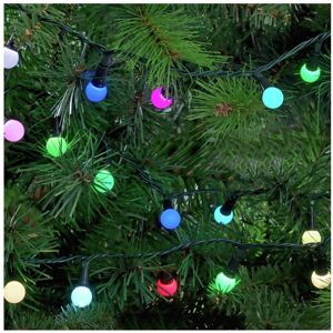 REFURBISHED Home 160 LED Berry Christmas Tree Lights - Multicoloured