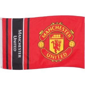 (Black) Manchester United Flag Body 5x3ft Crest OFFICIAL Football Gift