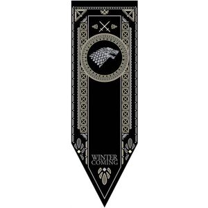 Unbranded (Stark) Game of Thrones GOT House Sigil Tournament Banner Flag Poster Wall Decal