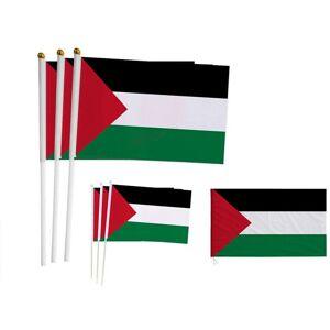 Unbranded (50PCs) Palestine Hand Flag - Car Window Flags - Free Gaza Palestinian Freedom 8