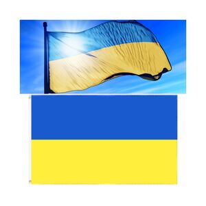 Unbranded 90x150cm Ukrainian National Country House Decoration Banner 3X5 FT Ukraine Flag