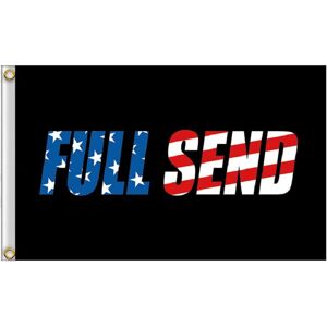 DINAMR (Black US) Feet Full 3x5 Send Flag Banner Nelk Nelkboys For The Boys Black Banne