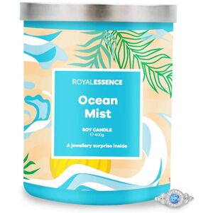 Royal Essence Ocean Mist Candle with Surprise Ring Inside (925 Sterling Silver Valued at £50 to £3,000) 90-100 Hours Burn Time, Ring Size 9 - Brand New