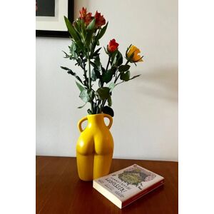 Joy Woman Shape Vase yellow Unisex