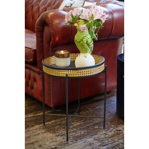 Joy Circular Woven Cane Effect Table One Size Male