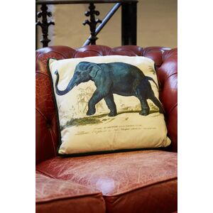 Joy Elephant Printed Velvet Cushion One Size Unisex