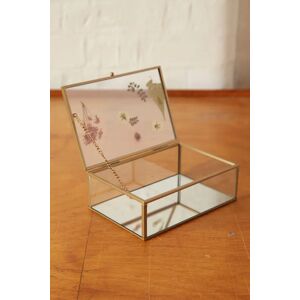 Joy Pressed Flower Glass Trinket Box Female