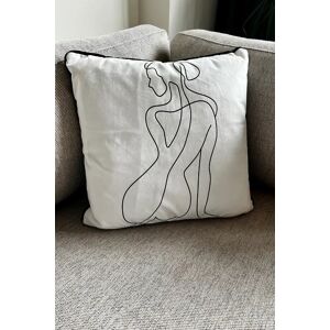 Joy Velvet Sitting Woman Cushion black Unisex