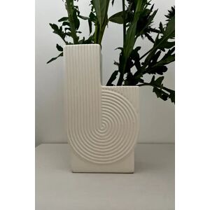 Joy Designer Ribbed Vase white Unisex