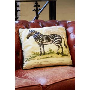 Joy Zebra Printed Velvet Cushion Unisex