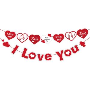 PatPat 2-pack I Love You Banner and Heart Letters 