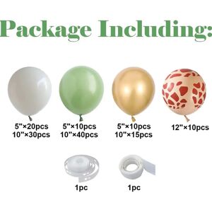 PatPat 137Pcs Multicolor Latex Balloons Party Decoration Supplies for Birthday Wedding Graduation Party Decor  - Multi-color