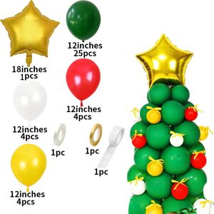 PatPat 41-Piece Latex Christmas Tree Balloon Decoration Set for Party Decor  - MultiColour